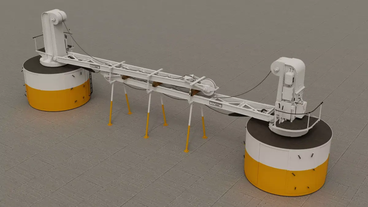 Olympic Class Electric Cranes - RMS Titanic - RMS Olympic 3D model
