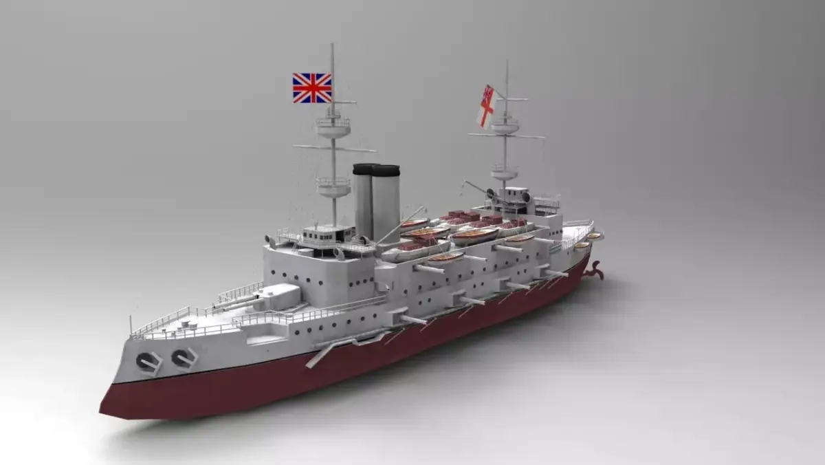Majestic-class Battleship 3D Model 3D model