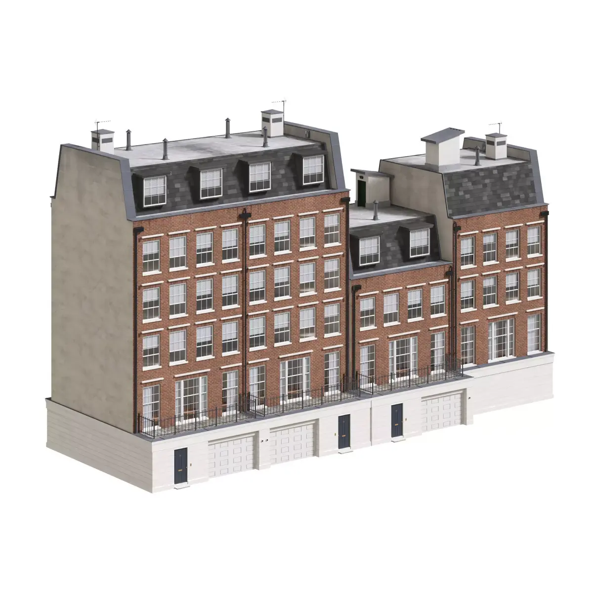 England building at old church st 52  modular London Low-poly 3D model