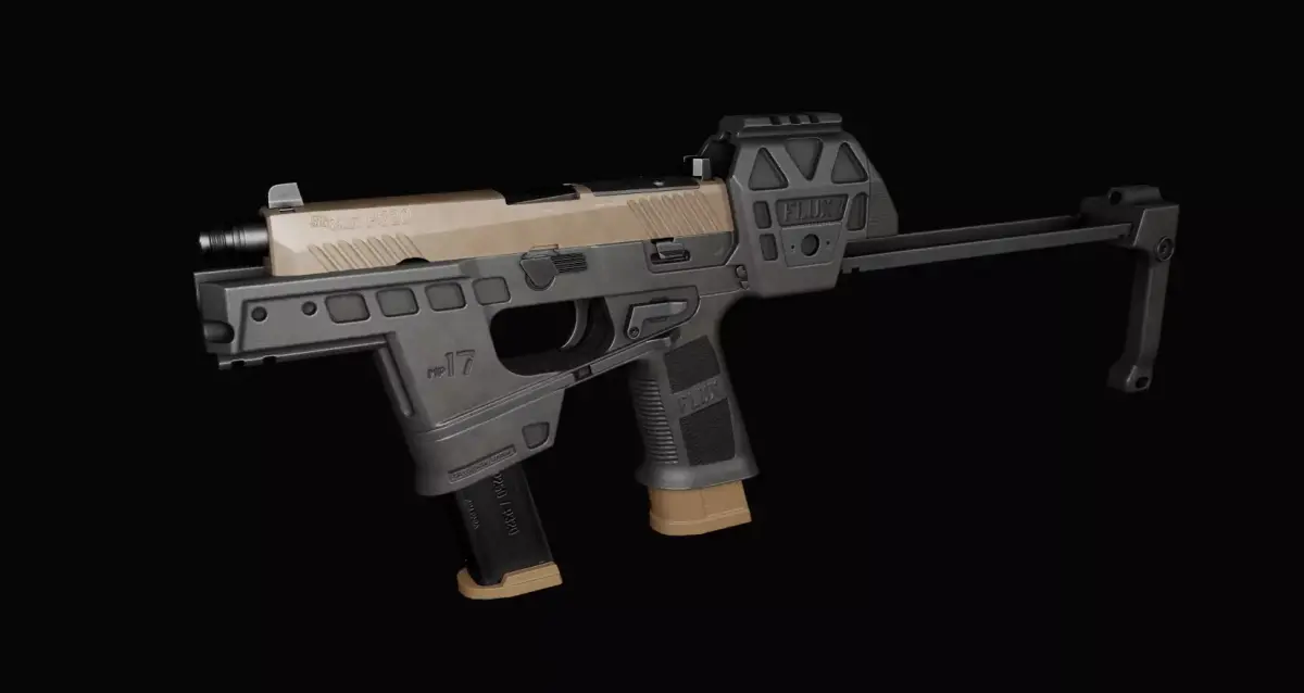 Flux Defense MP17 Raider Low-poly 3D model