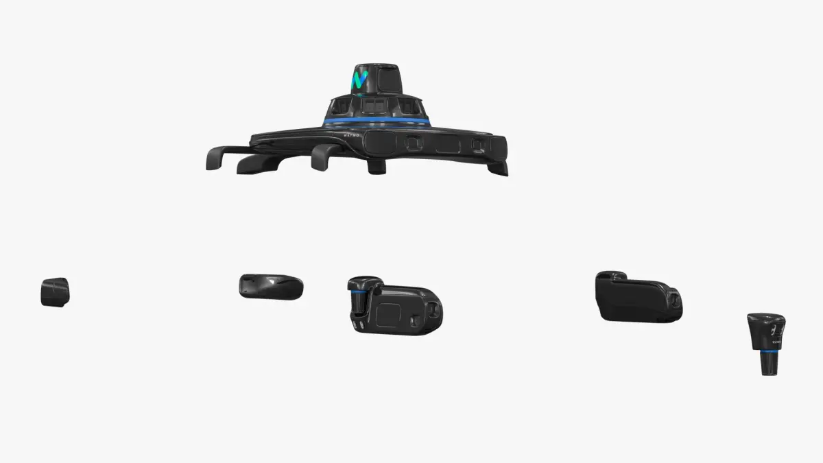 Waymo Lidar and Radar Kit for Driverless Cars Black 3D model