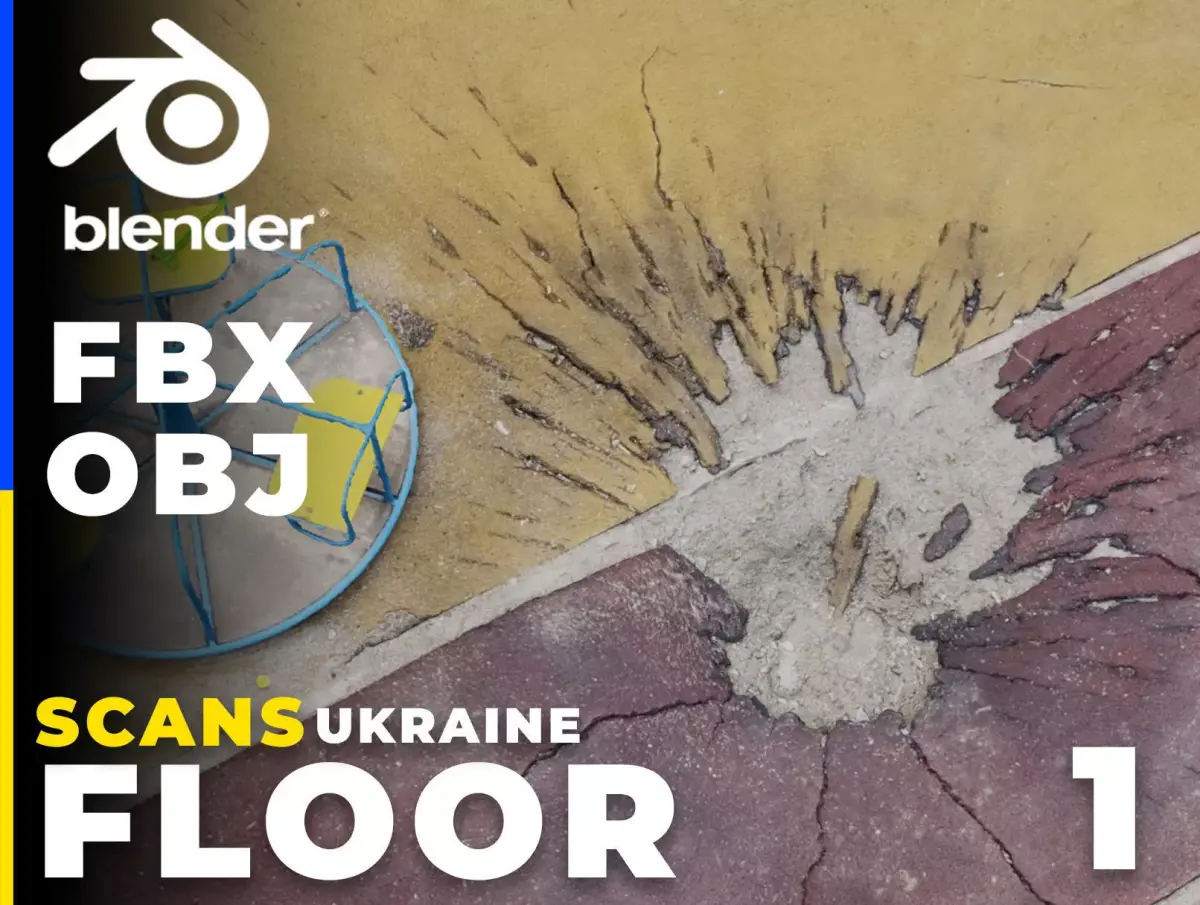 SCANS Ukraine  Floor  Vol 1 Low-poly 3D model