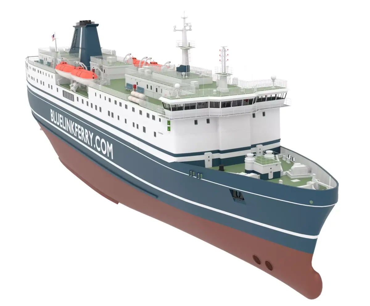 Ferry Ship 3D model