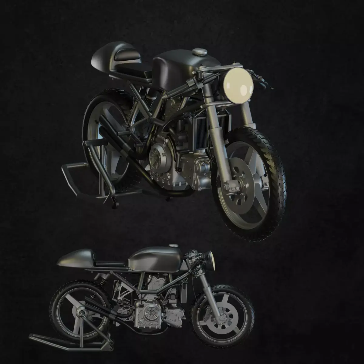 Cafe Racer Free 3D model