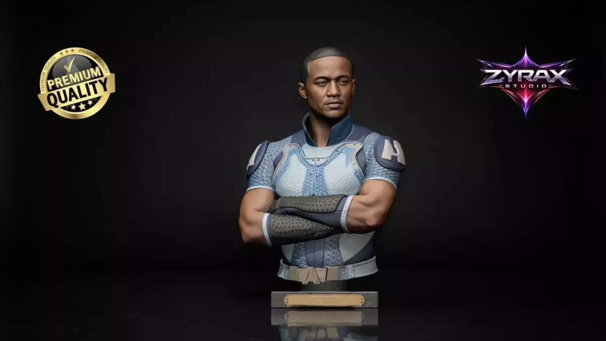 A-Train Bust STL The Boys 3D Print Sculpture Collector Model 3D print model