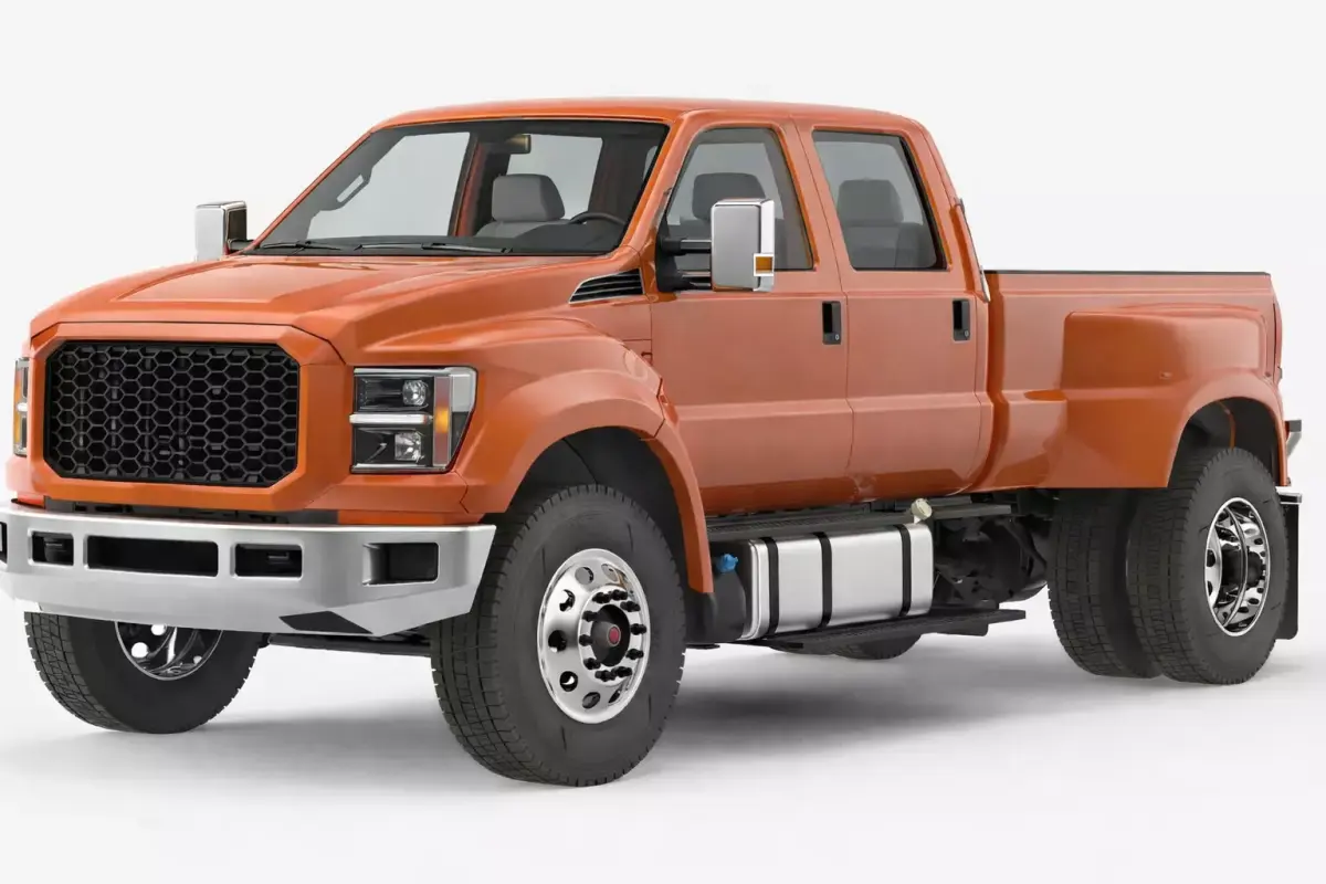 Generic Large Pickup Heavy Duty Oversized Utility Truck 06 3D model