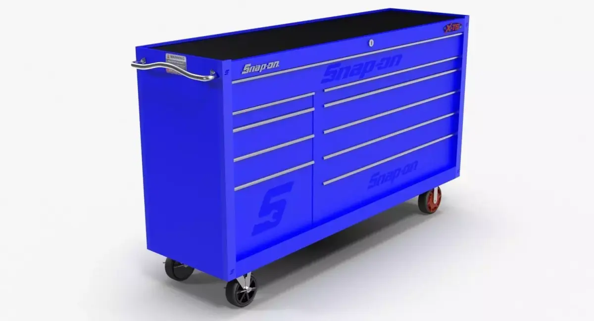 Tool Storage Blue Low-poly 3D model