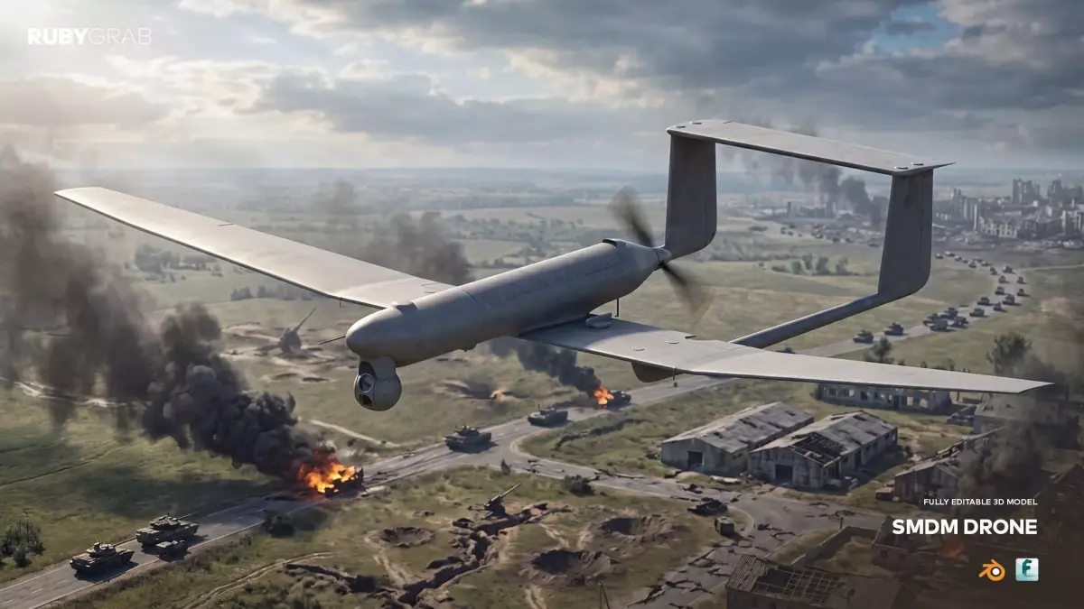 Advanced SMDM Drone for Multi-Domain Operations 3D model purchase