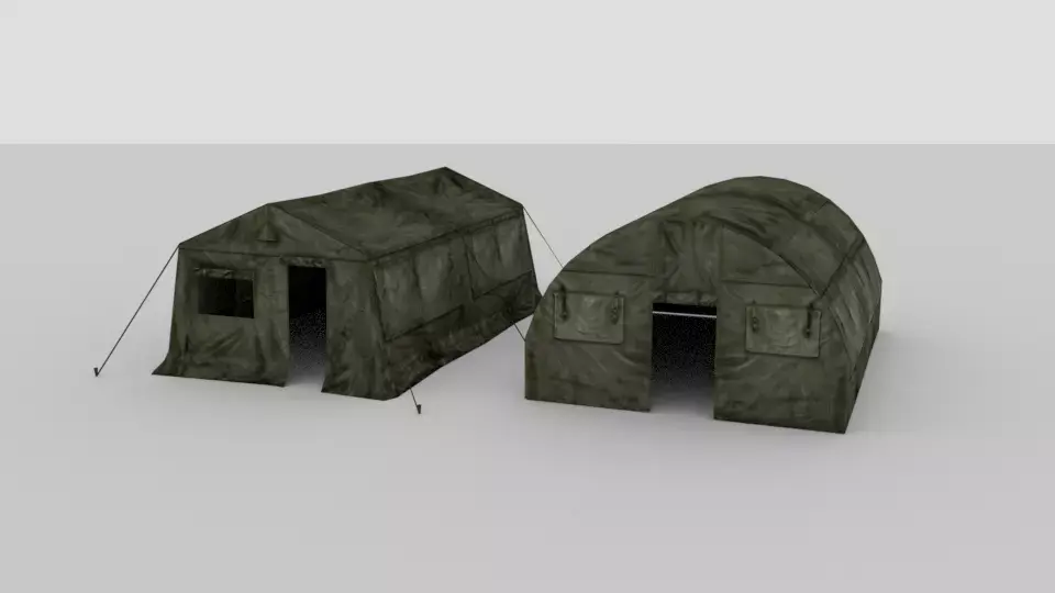 Free Tents Game Ready Free low-poly 3D model