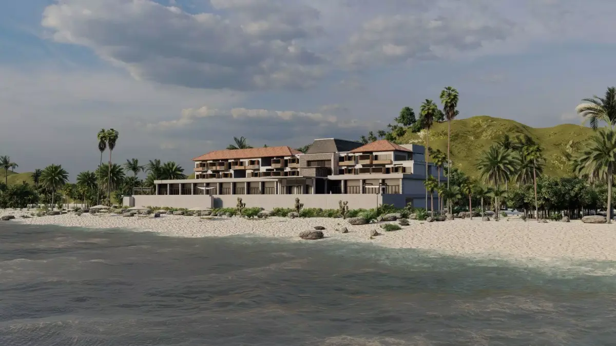 Hotel Beach-Hotel Beach Resort 3D model get