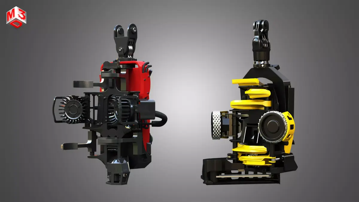 Forestry Harvester Heads - 2 in 1 3D Model Pack purchase