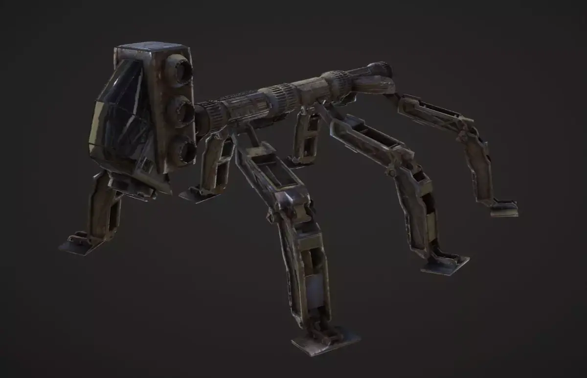 spider bot Low-poly 3D model purchase
