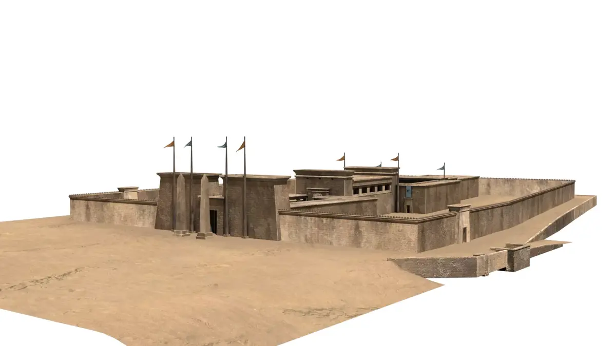 Luxor Temple Egypt 3D model