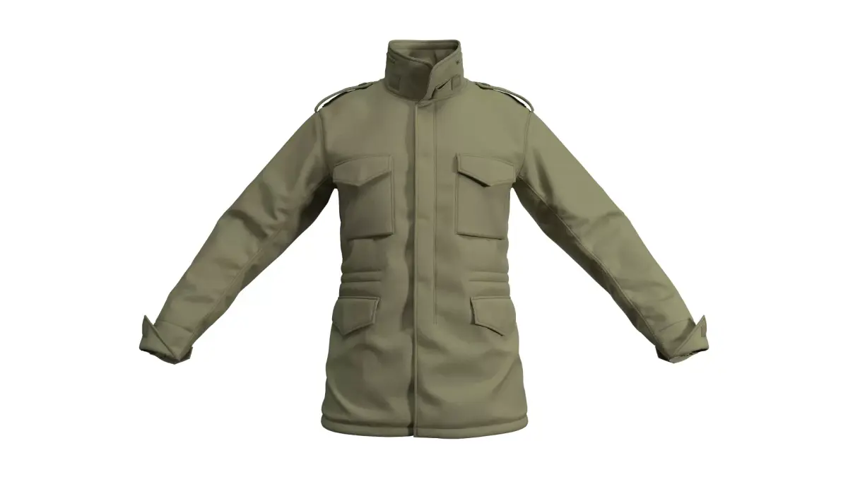 M65 Military Jacket - Marvelous Designer 3D model