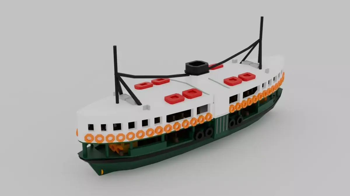 Hong Kong StarFerry for 3D printing 3D print model