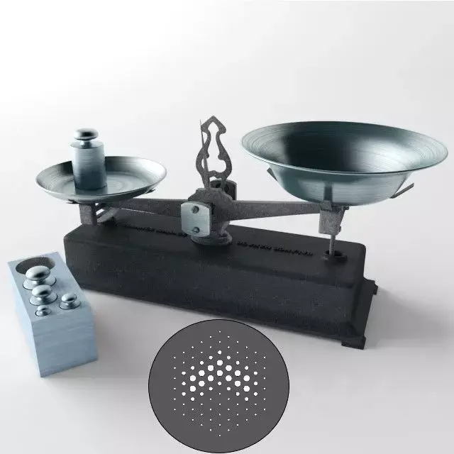 retro scales 3D model