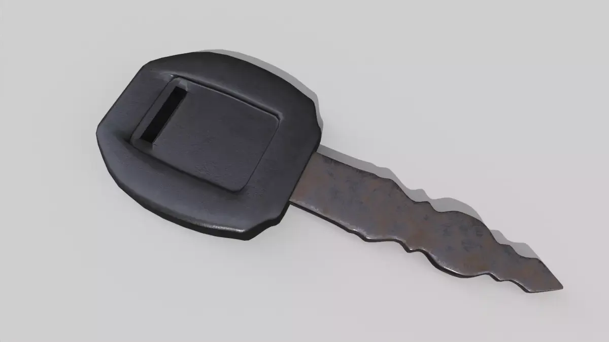 Vehicle Key Low-poly 3D model