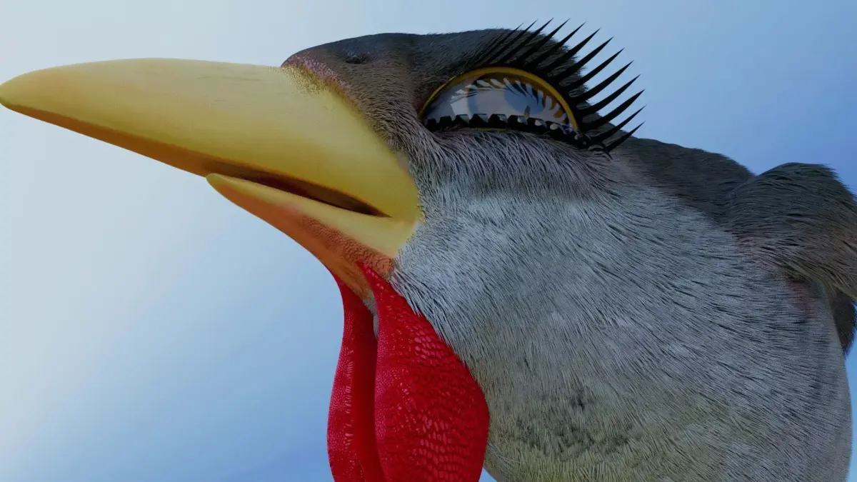 Bird Pheasant Low-poly 3D model