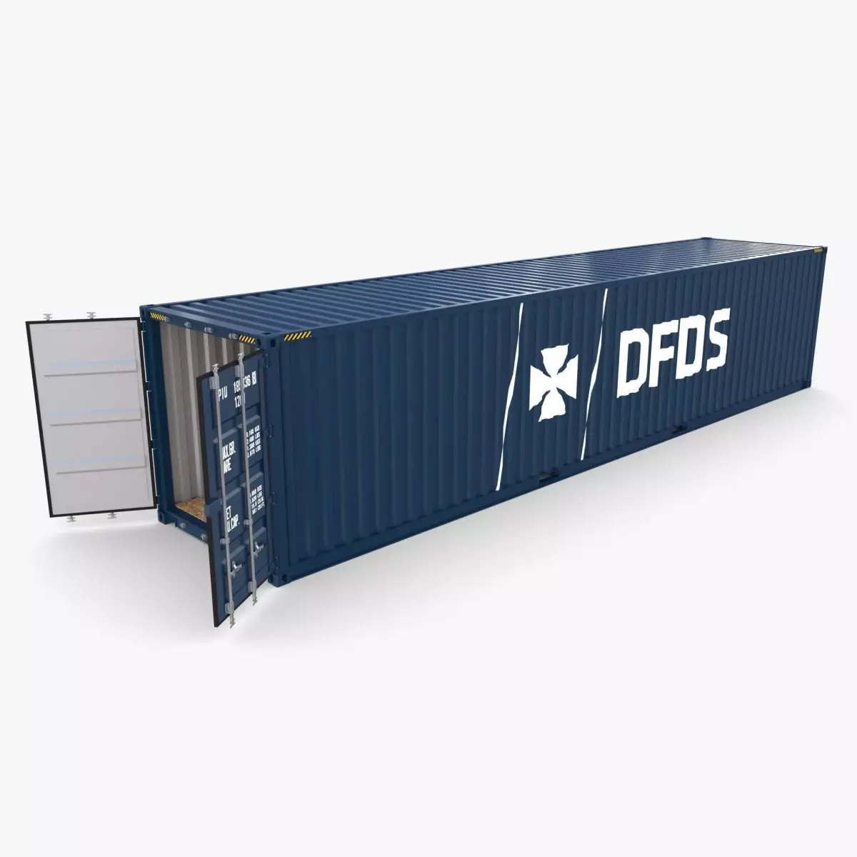 40ft Shipping Container DFDS 3D model