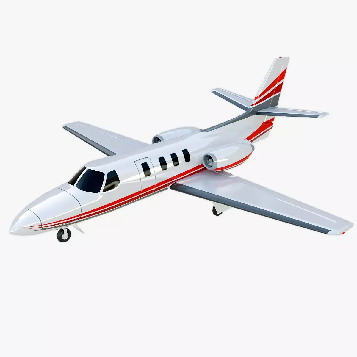 Cessna Citation 600 private jet 3D model