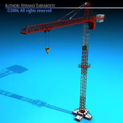 Tower crane 3D model