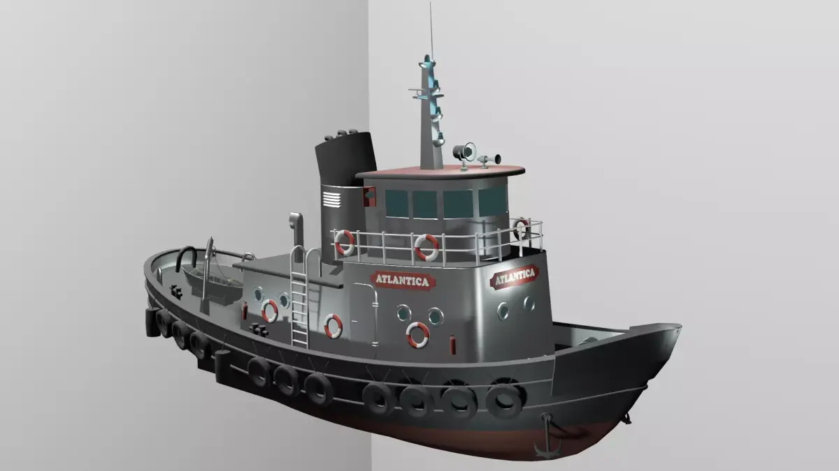 Fishing boat 3D model