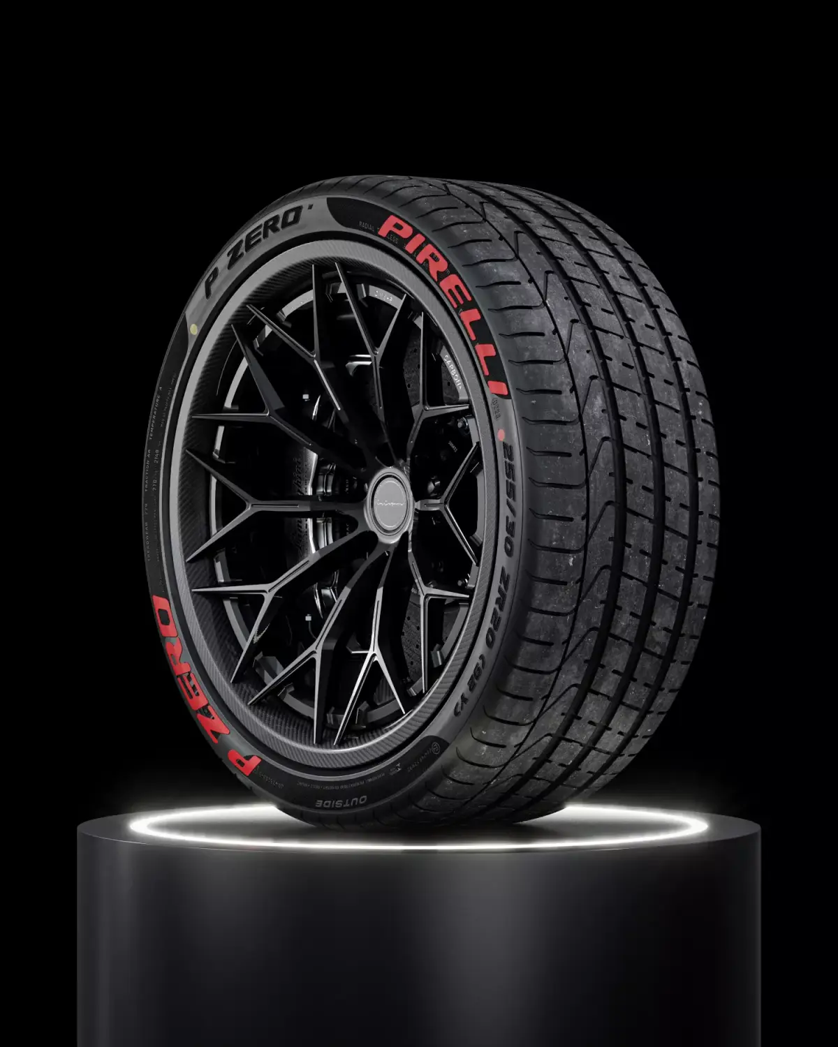 Pirelli P ZERO 255 30 ZR20 92Y Lambo Front 3D model