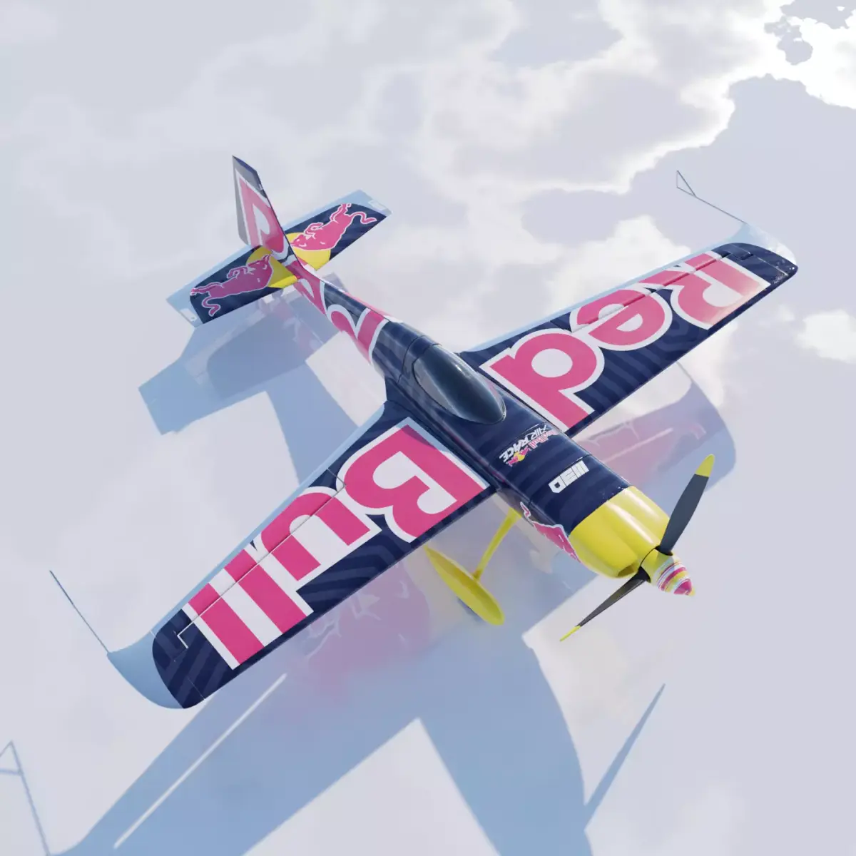 High Quality Zivko Edge 540 Red Bull Livery 3D model