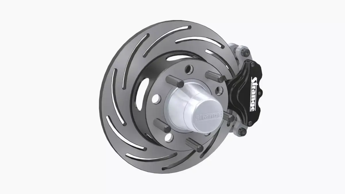 Strange Spindle Front Brake Disc Low-poly 3D model