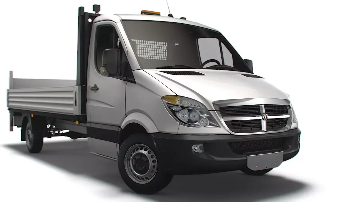 Dodge Sprinter Dropside Tail Lift 2009 3D model