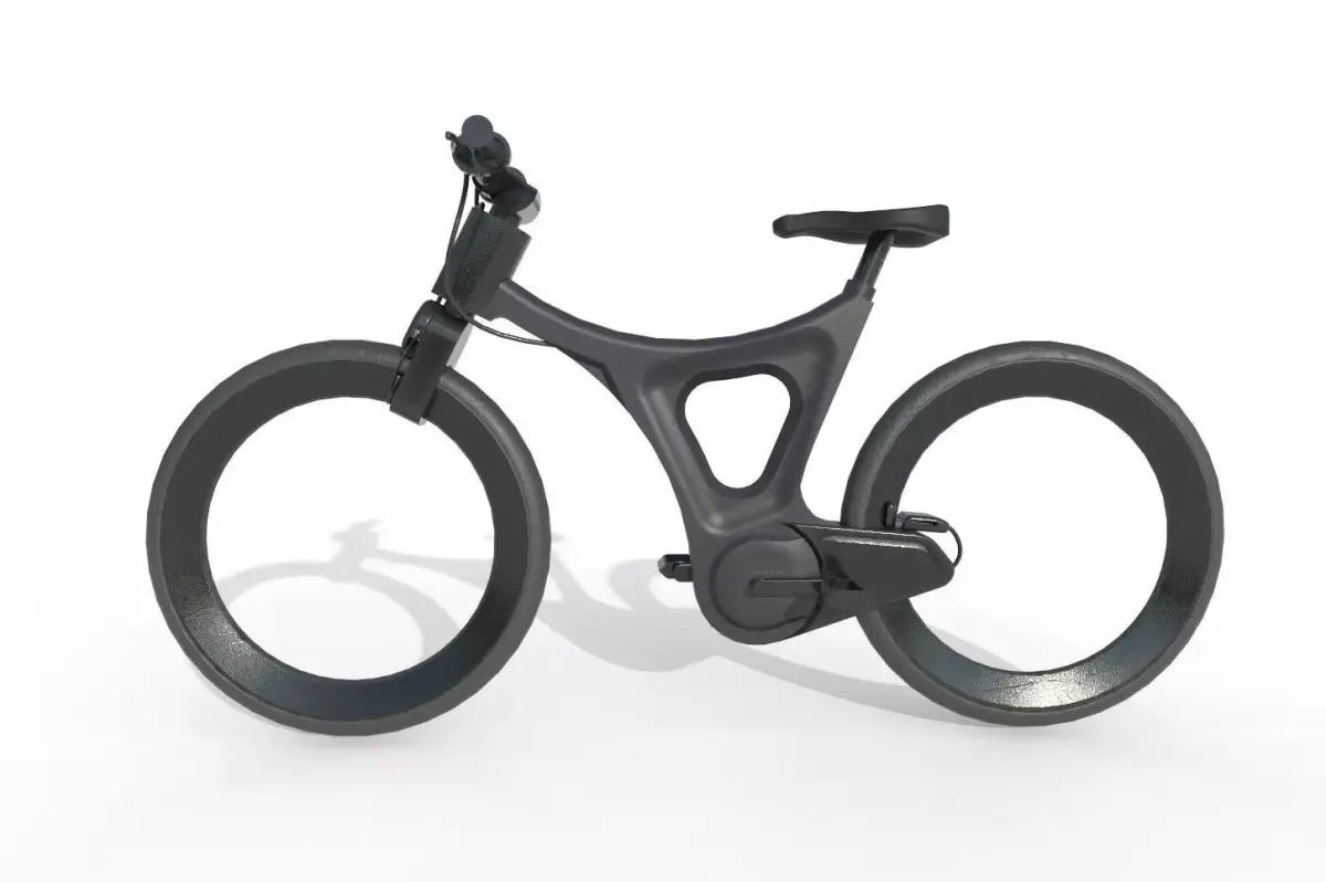Electric Cycle Low-poly 3D model