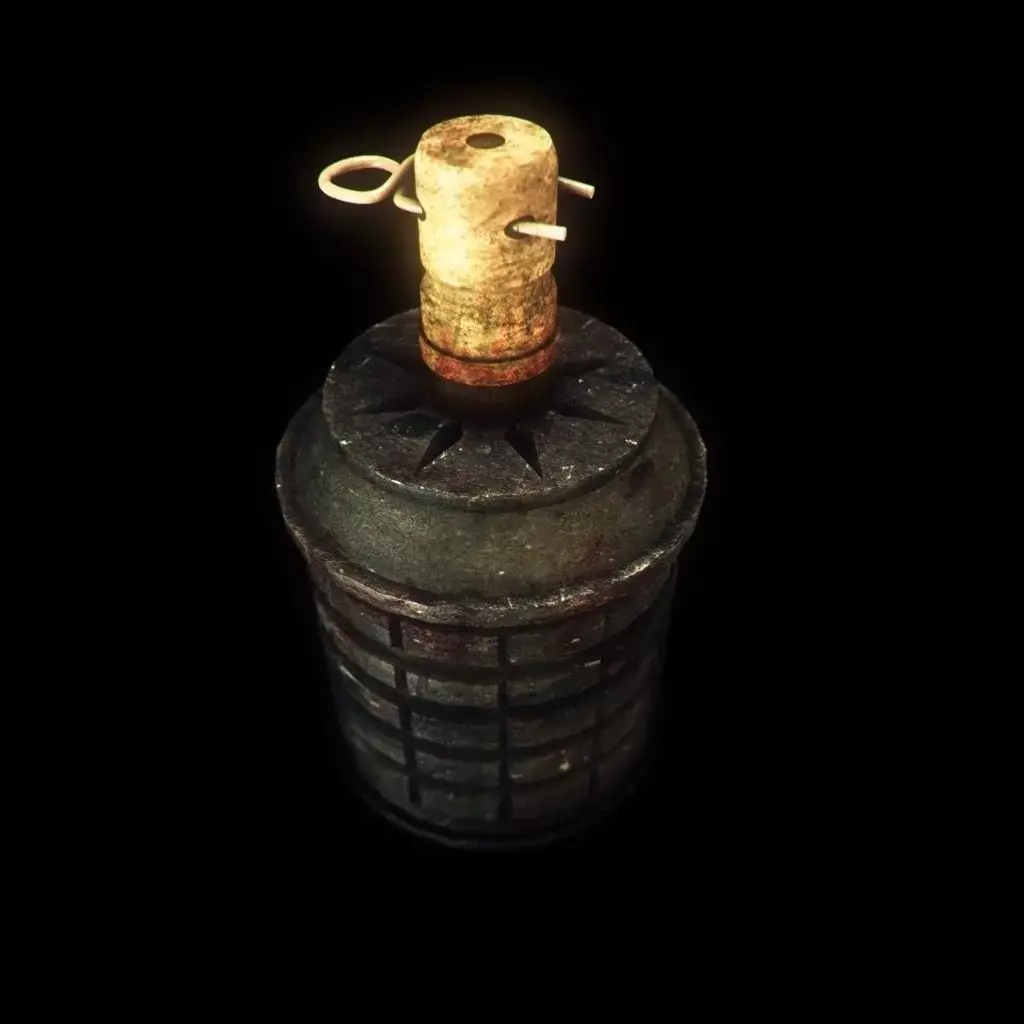 GrenadeT97 grenade canister Low-poly 3D model