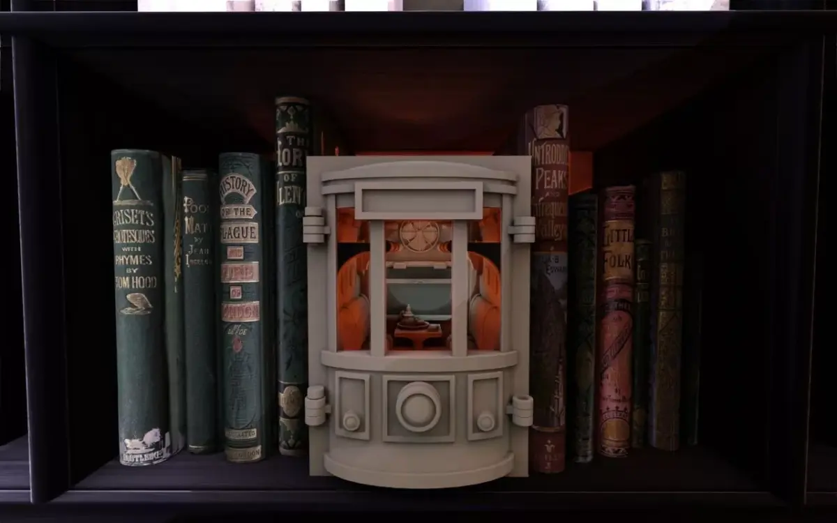 Train Cabin Booknook 3D print model