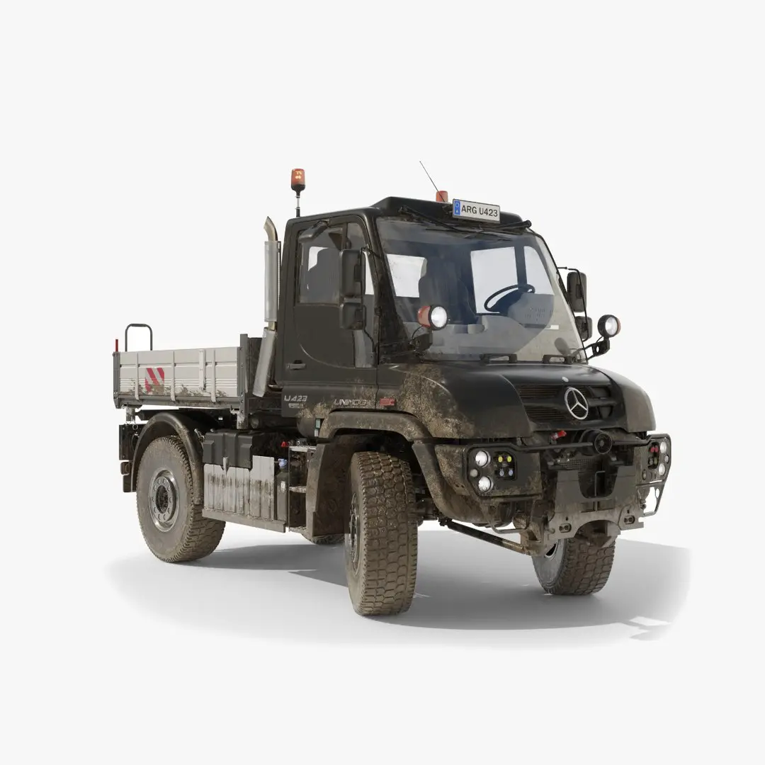 Unimog U423 rigged 3D model