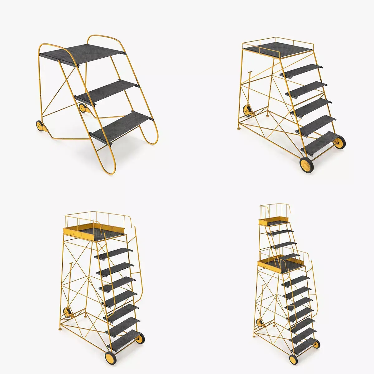 Airfield ladders HP 3D model