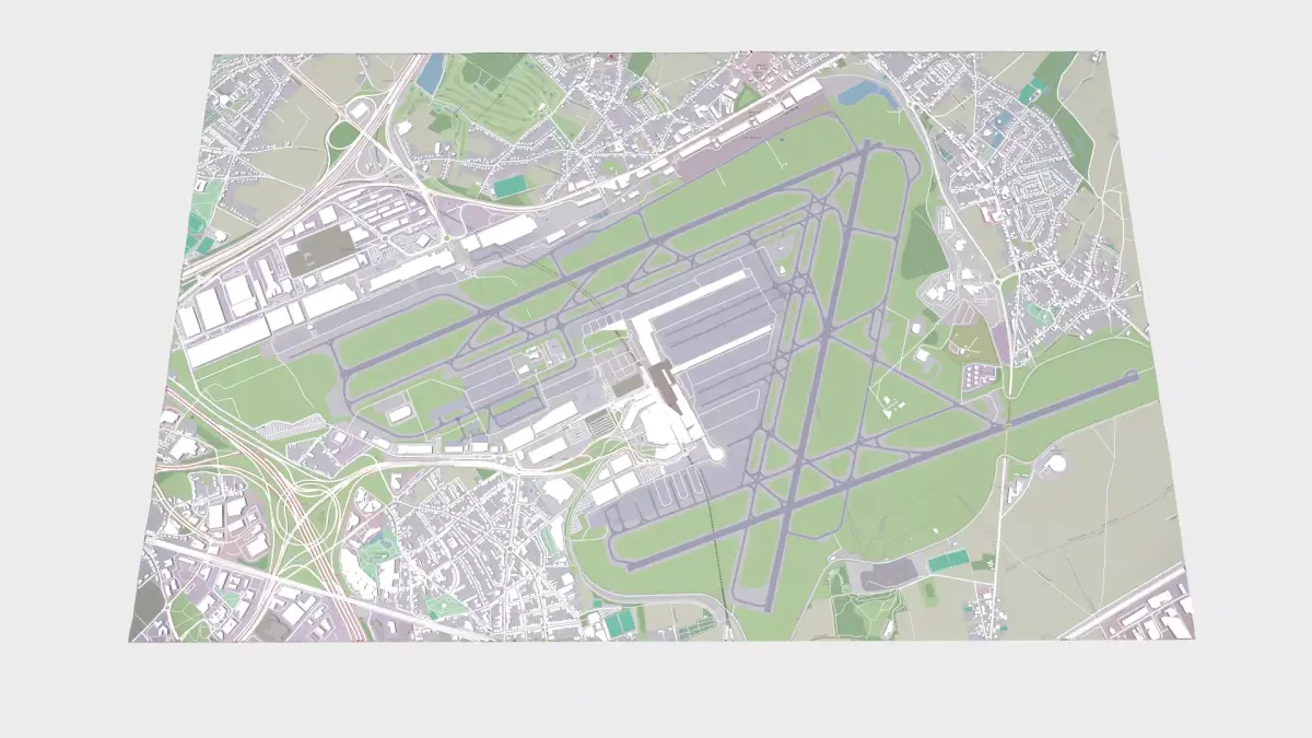 Brussels Airport Belgium 3D model