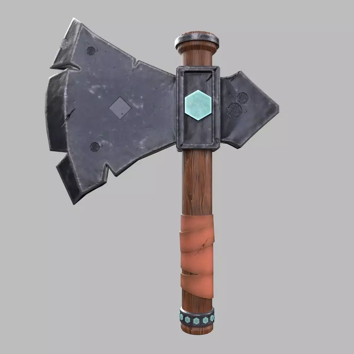 Battle Axe 3D model 14