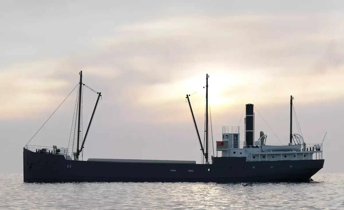 Coastel Steam Ship 3D model