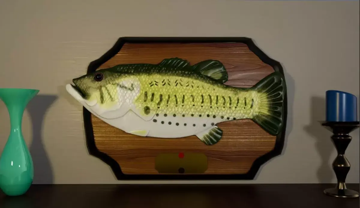 Singing Bass Fish Model Low-poly 3D model