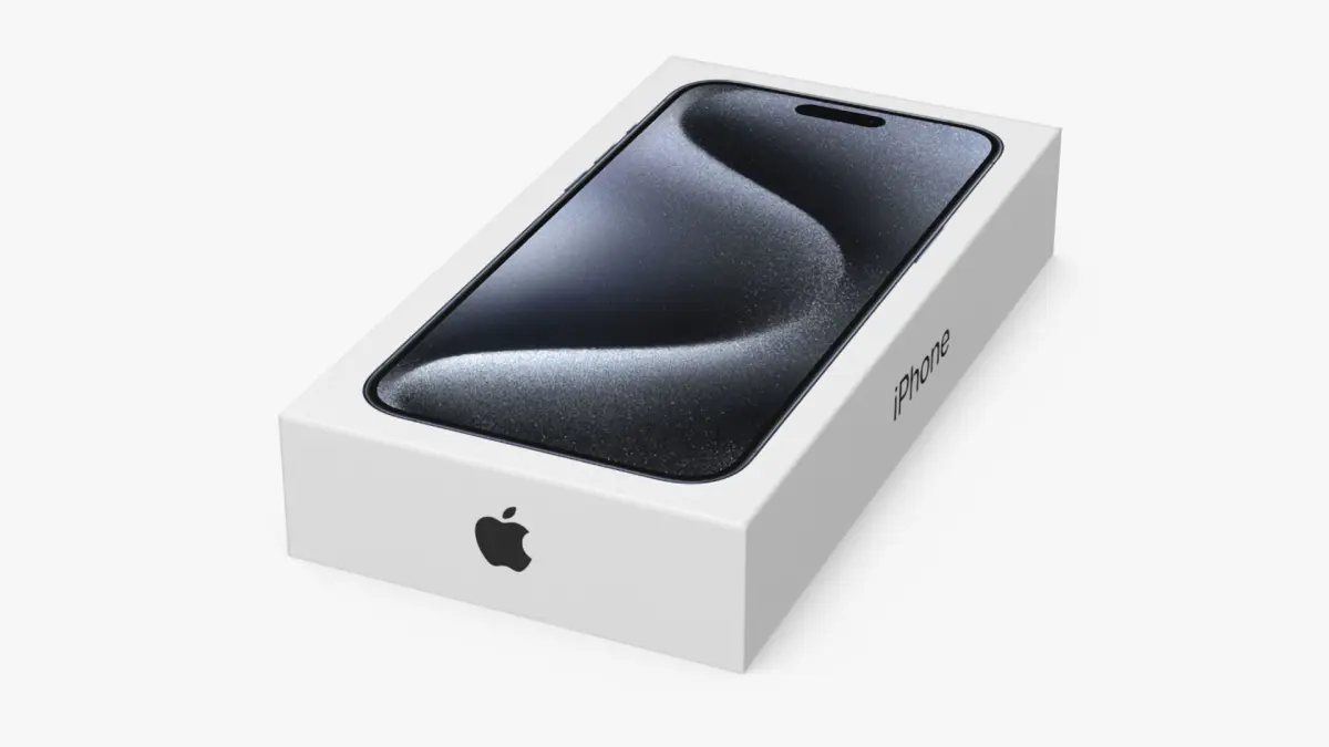 Apple iPhone 15 Pro Black Titanium Box 3D model
