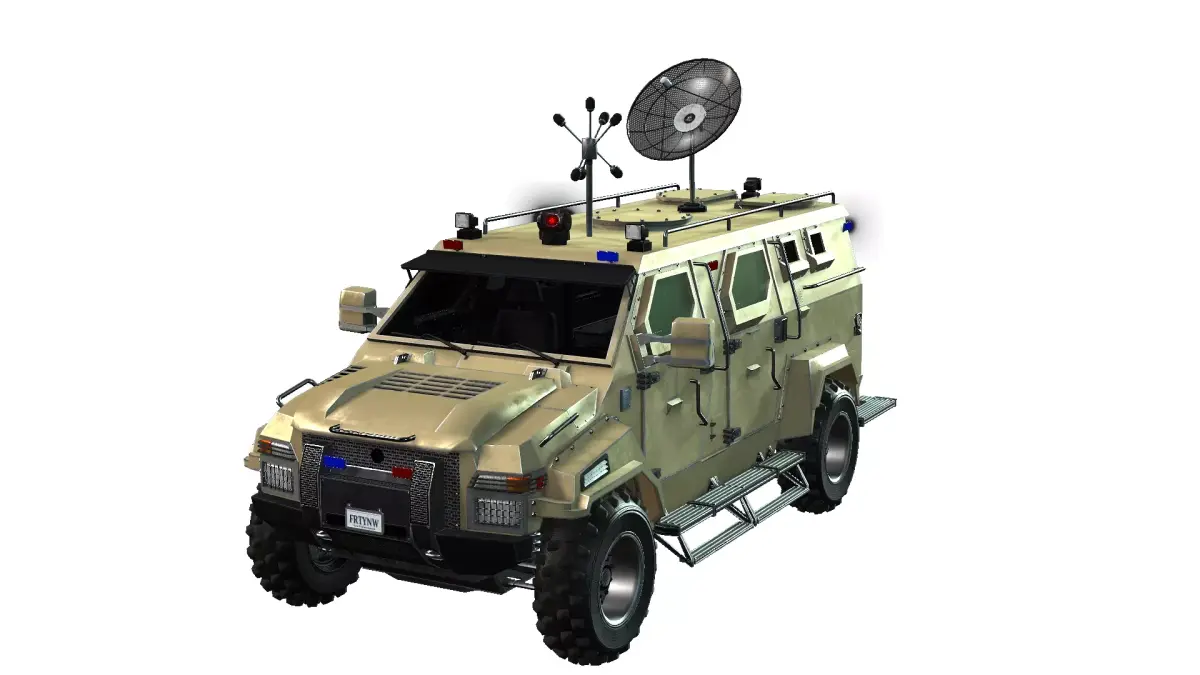 Armored Truck Low-poly 3D model buy