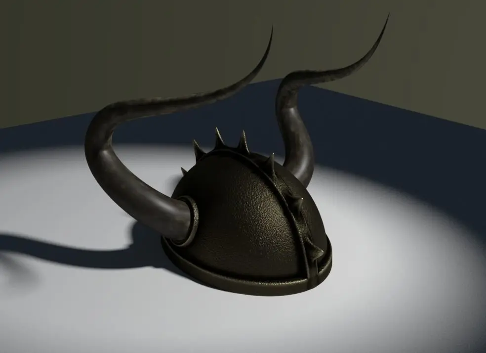 Viking helmet 3D model 4