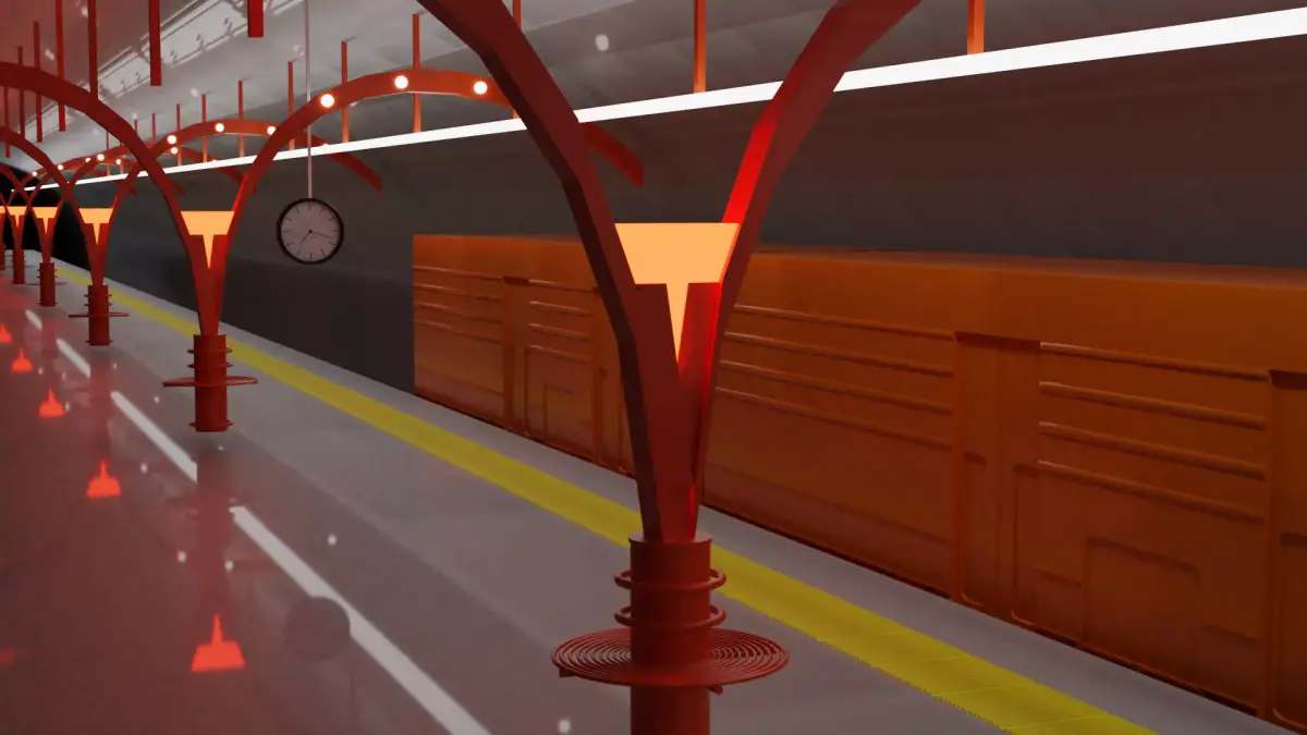 Real Subway in Istanbul 3D model