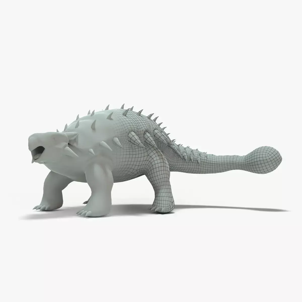 Ankylosaurus Rigged Basemesh Low-poly 3D model