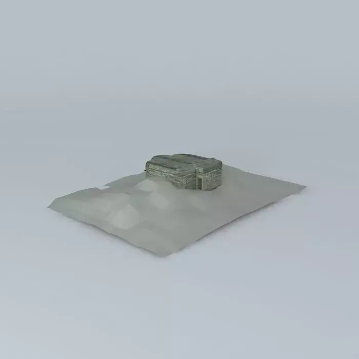 Bunker 4 Longues Battery Free 3D model