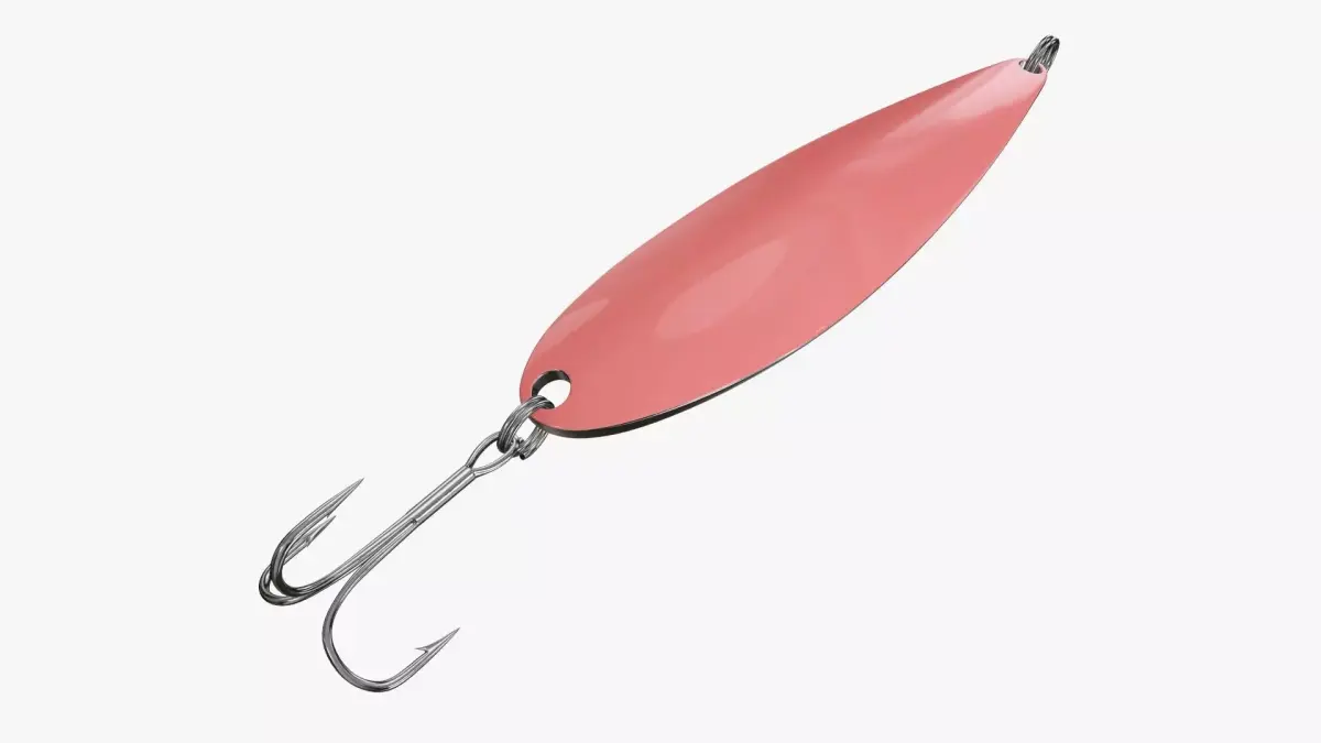 Fishing spoon bait 05 3D model