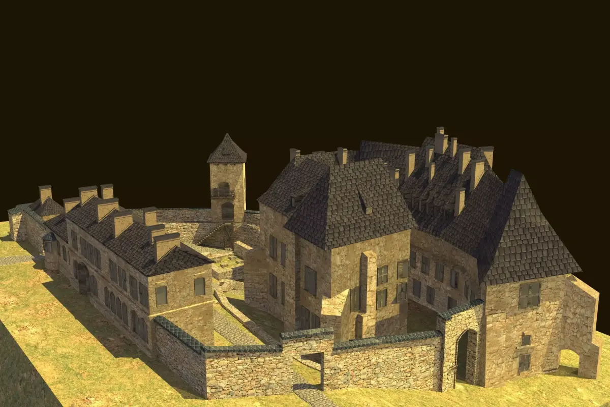 Saltworks Castle in Wieliczka Cracow Poland Zamek Zupny  Low-poly 3D model