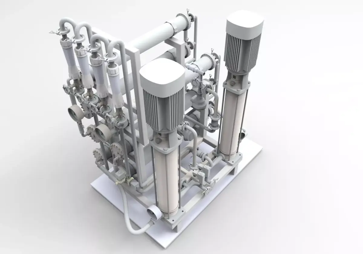 industrial osmosis unit 3D model