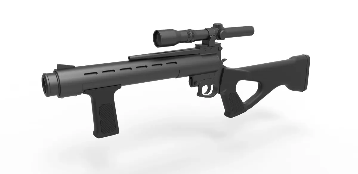 Deathwatch Blaster Rifle from The Mandalorian TV series 3D model