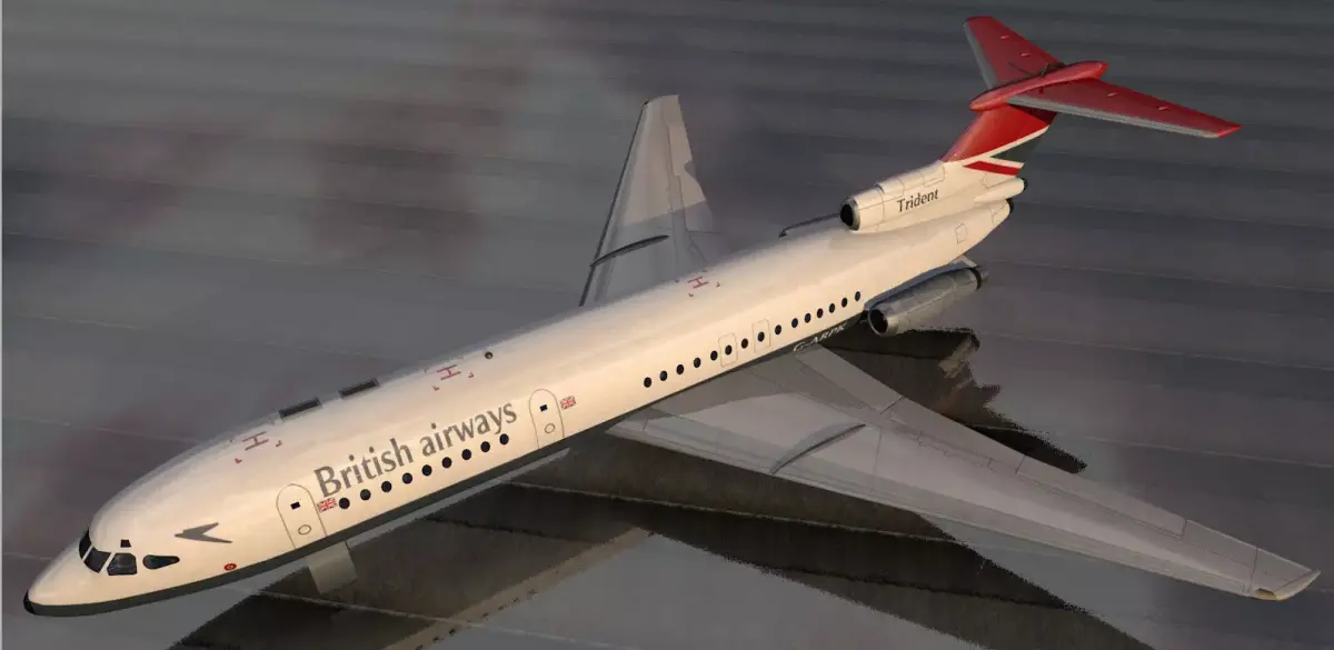 Hawker Siddeley HS-121 Trident 2E 3D model